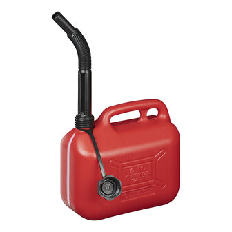 Jerrycan 5L kunststof rood UN-gekeurd