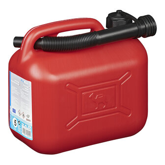 Jerrycan 5L kunststof rood UN-gekeurd