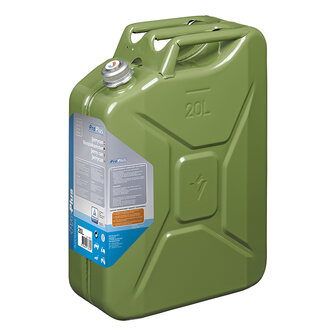 Jerrycan 20L metaal groen  UN- &amp; T&uuml;V/GS-gekeurd