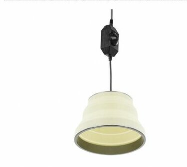 Hanglamp LED opvouwbaar silicone wit &Oslash;15cm