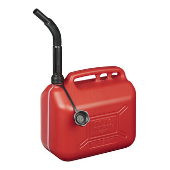 Jerrycan 10L kunststof rood UN-gekeurd