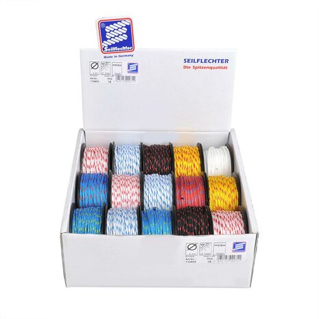 Mini koord Polyester, 3mm, 20m, assorti