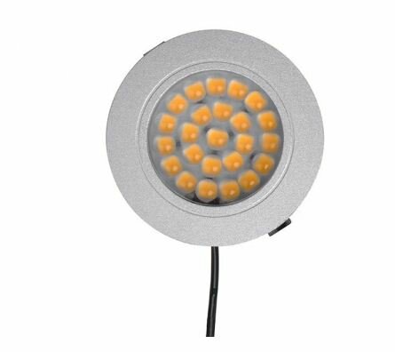 Inbouwspot 24-leds 12V 220lm Ø65x11mm