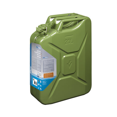 Jerrycan 20L metaal groen UN- & TüV/GS-gekeurd