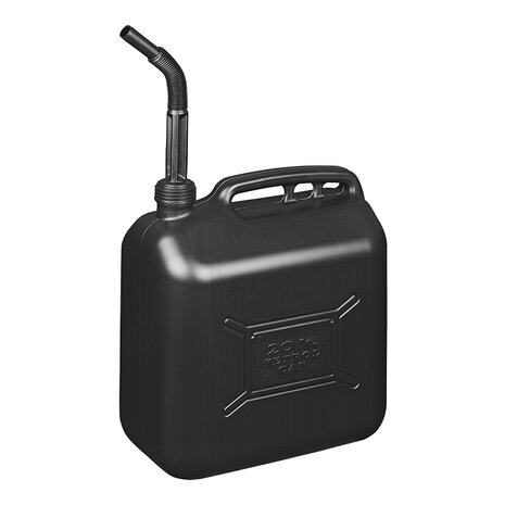 Jerrycan 20L kunststof zwart UN-gekeurd